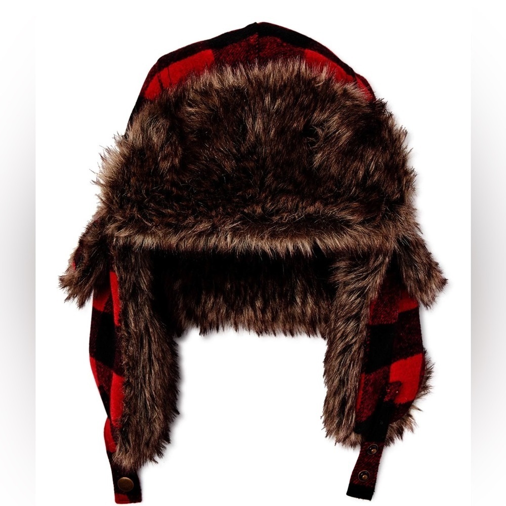 Swiss Tech faux fur trapper hat